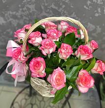 Цветочная композиция из Розы в корзине #REPLACE_PRED# Похвистнево
